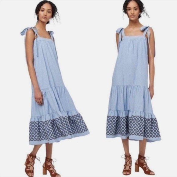 Rebecca Minkoff Dresses & Skirts - Rebecca Minkoff Lucy Embroidered-Hem Midi Dress - Large